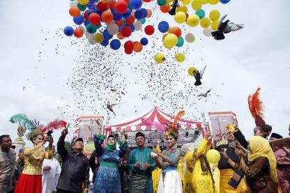 Gubsu Hadiri HUT Kabupaten Langkat 