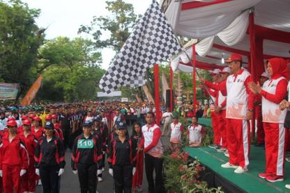 Gerak Jalan Sehat Dalam Rangka HUT Pemprovsu ke 70 Tahun 2018