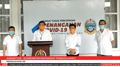 BANTUAN SEMBAKO PERKUMPULAN MASYARAKAT TIONGHOA SUMATERA UTARA / 14 APRIL 2020