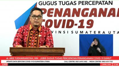 Update Data Seputar Covid-19 Di Sumatera Utara 2 April 2020