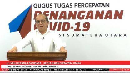 MENGANTISIPASI EFEK NEGATIF COVID-19 TERHADAP PERDAGANGAN DAN INDUSTRI DI SUMUT / 14 April 2020