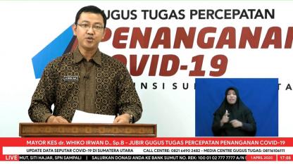 Update Data Seputar Covid-19 Di Sumatera Utara - 1 April 2020