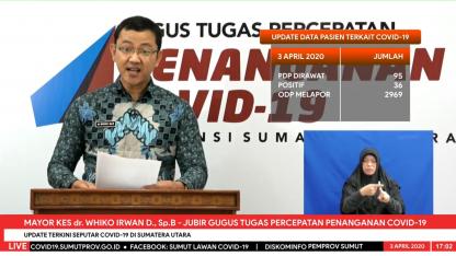 Update Terkini Seputar Covid-19 Di Sumatera Utara - 3 April 2020